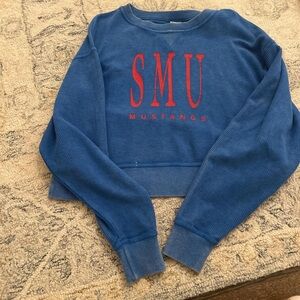 SMU Mustangs Women's Blue Sweatshirt